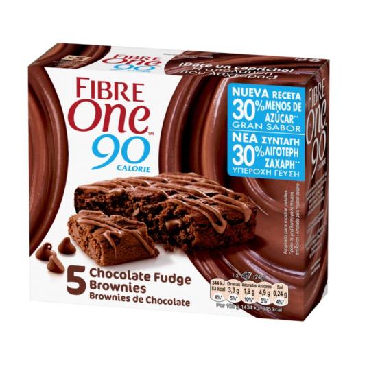 Brownies de chocolate 5 uds - Fibre One - 120g