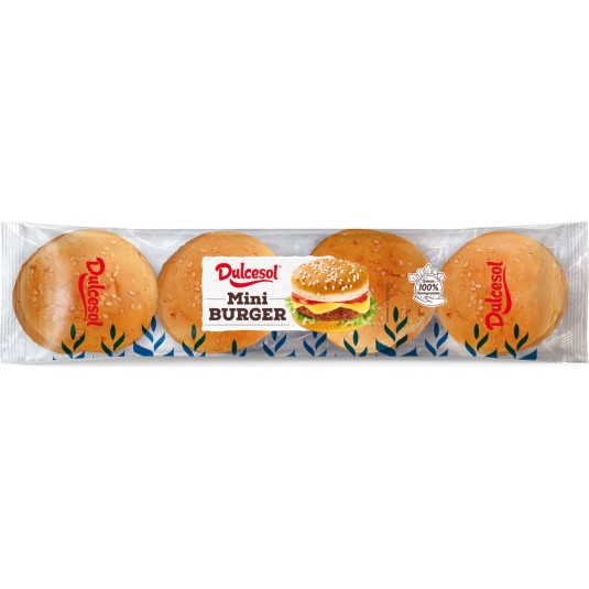 Pan de mini hamburguesas Dulcesol - 8 Uds
