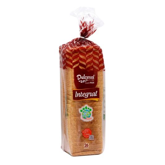 Pan de molde integral - Dulcesol - 820g