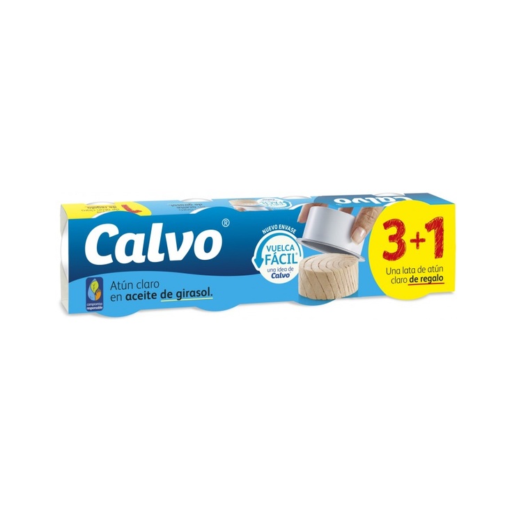 Atún claro en escabeche Calvo 4x52g