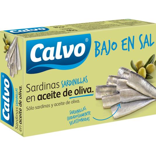 Sardinillas aceite de oliva bajo en sal 60g