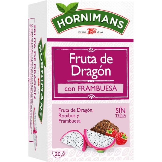 Infusión de frutas de dragón y frambuesa - 20 uds
