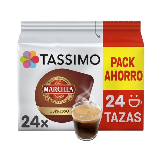 TASSIMO MARCILLA CAFÉ CÁPSULAS ESPRESSO 24 CÁPSULAS