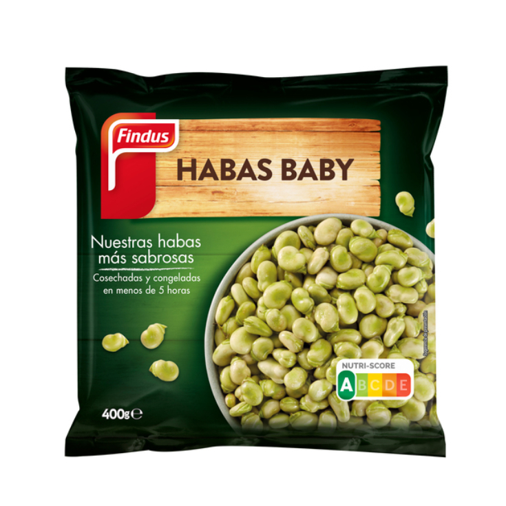 Habas babys Findus - 400g