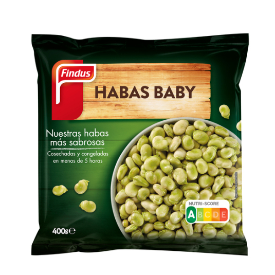 Habas babys Findus - 400g