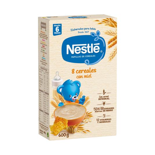 Papilla 8 cereales con miel Nestlé -475G