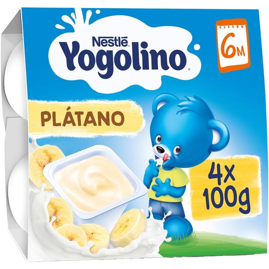 Postre lácteo de plátano sin gluten
