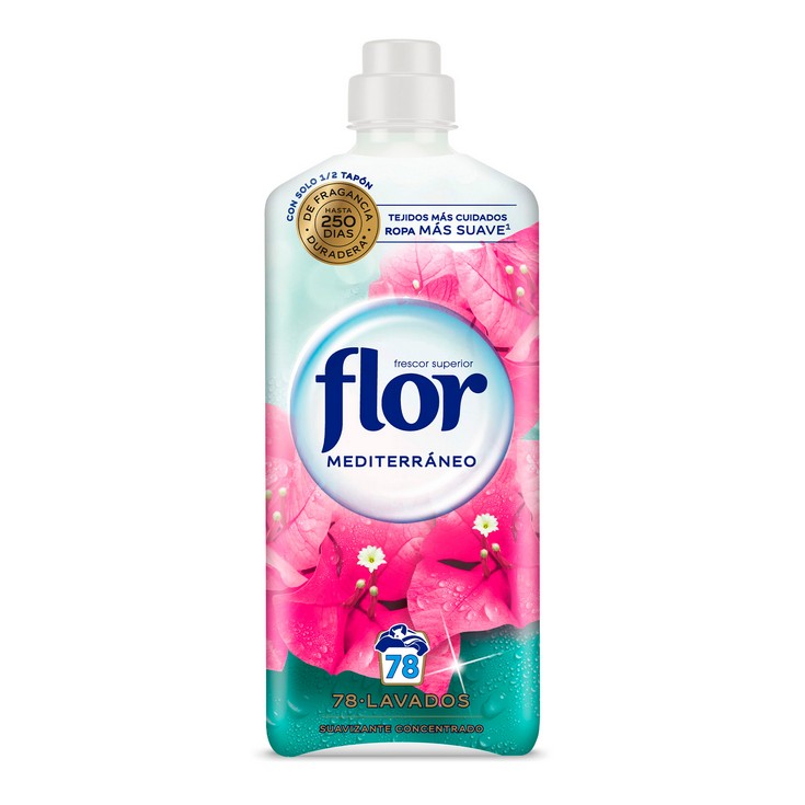 Suavizante concentrado mediterráneo - Flor - 78 lavados