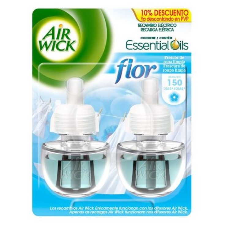 Recambio de Ambientador Eléctrico Air Wick Ropa limpia