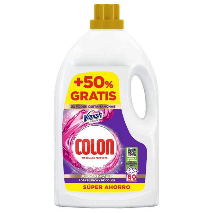Detergente Vanish Advanced Colon - 40+20 Lavados