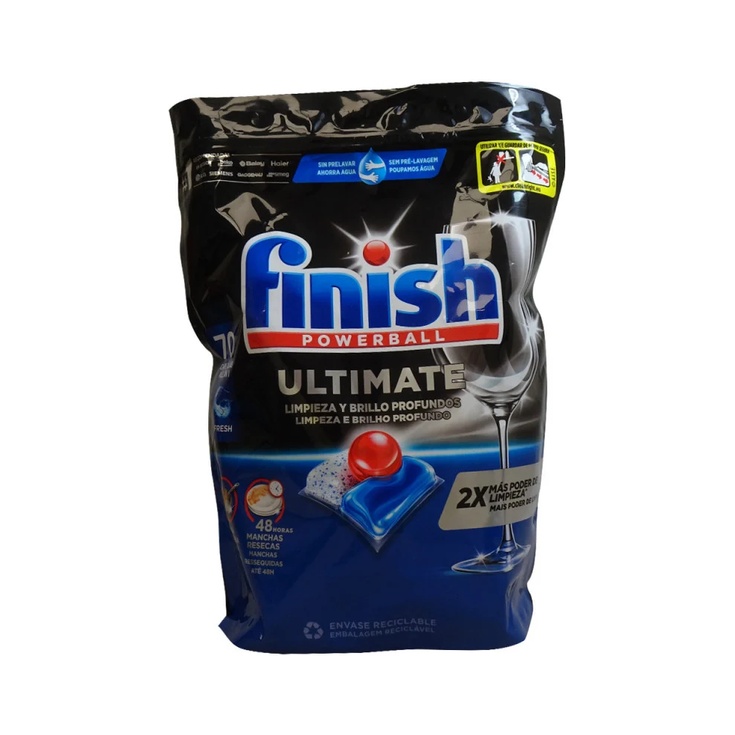 Lavavajillas powerball 70 u. Ultimate limpieza y brillo 