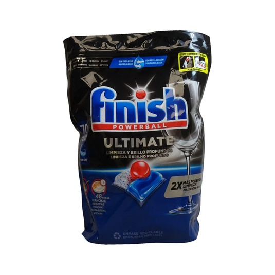 Lavavajillas powerball 70 u. Ultimate limpieza y brillo 