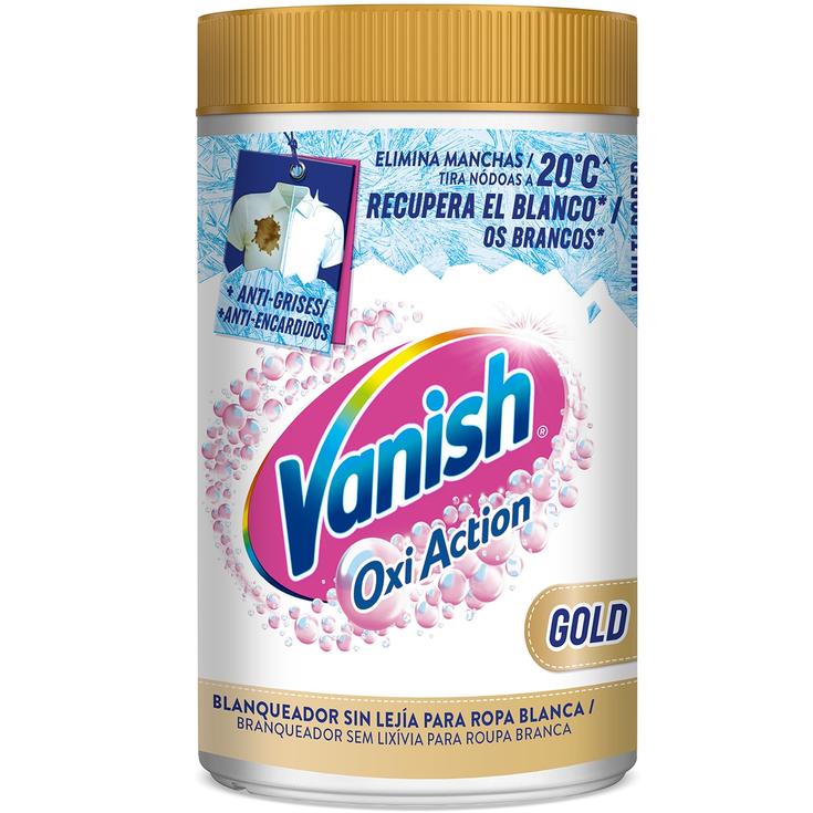 Quitamanchas + blanqueador en polvo Oxi Action Gold 