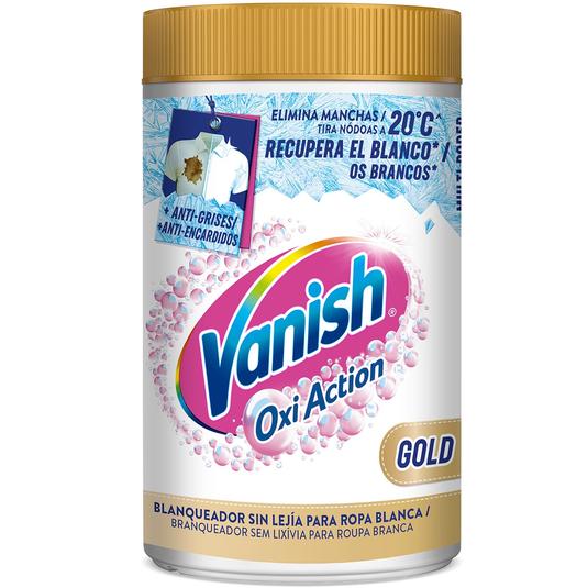 Quitamanchas + blanqueador en polvo Oxi Action Gold 