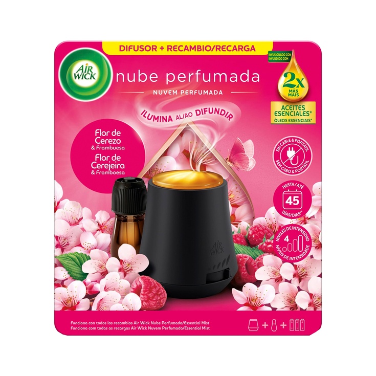 Ambientador difusor automático Nube Perfumada Flor de Cerezo