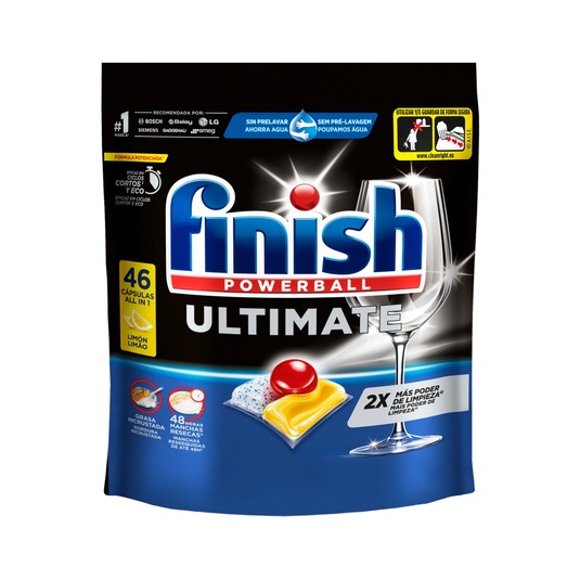 Detergente para lavavajillas Finish Ultimate Lemon 46p