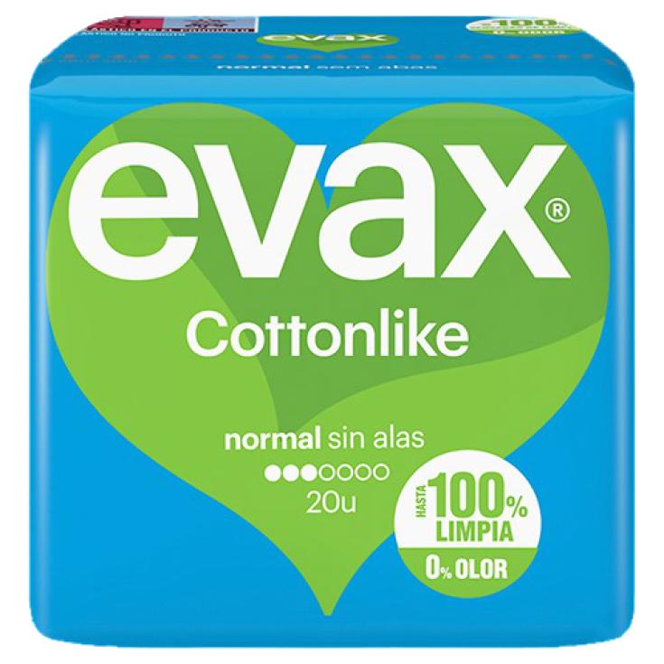 Compresas normal Cottonlike - Evax - 20 uds