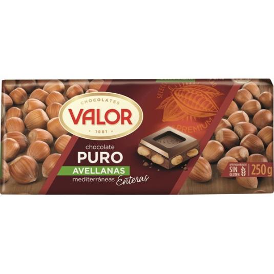 Chocolate Puro Avellanas enteras 250g