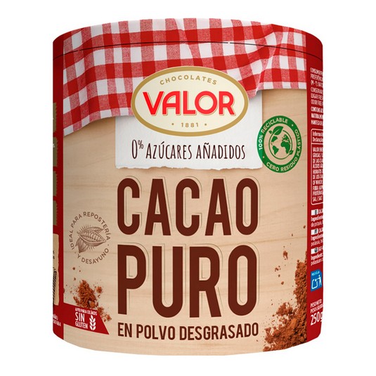 Cacao puro en polvo sin azúcar 250g