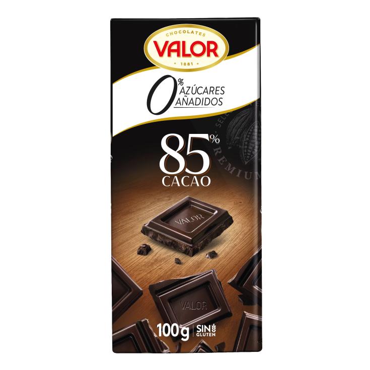 Chocolate negra 85% Sin Azúcar 100g