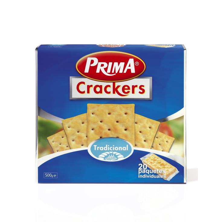 Galletas saladas tradicionales Crackers - Prima - 500g