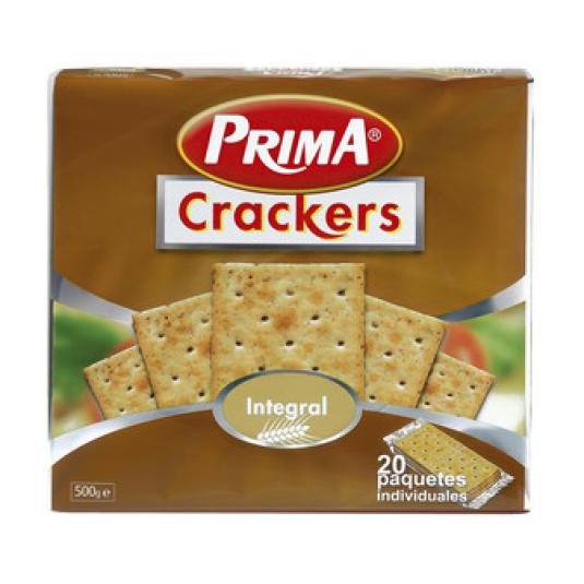 Galletas saladas integrales Crackers - Prima - 500g