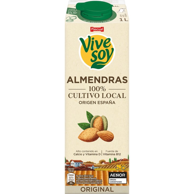 Bebida de Almendras con Calcio y Vitaminas B12, D