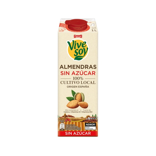 Bebida de Almendras sin azúcares con Calcio y Vitamina B12