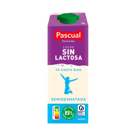 Leche Semidesnatada Sin Lactosa - Pascual - 1l
