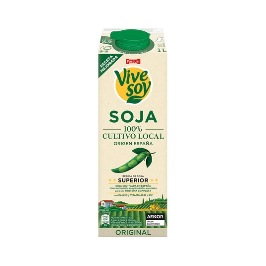 Bebida de soja clásica alto contenido en proteínas vegetales