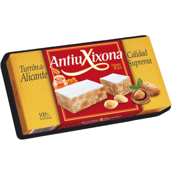 Turrón Alicante Etiqueta Roja Antiu Xixona - 250g