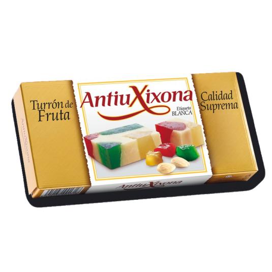 Turrón Frutas Etiqueta Blanca - Antiu Xixona - 250g