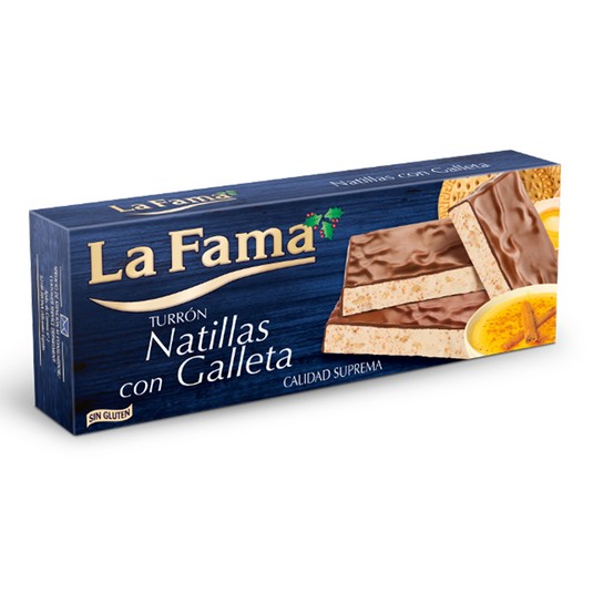 Turrón praliné natillas galleta - La Fama - 150g