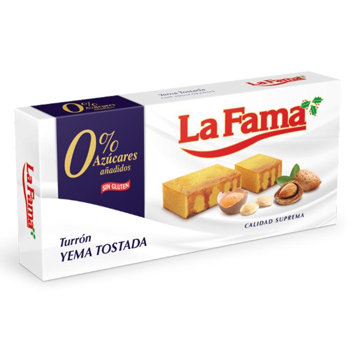 Turrón yema sin azúcar - La Fama - 200g