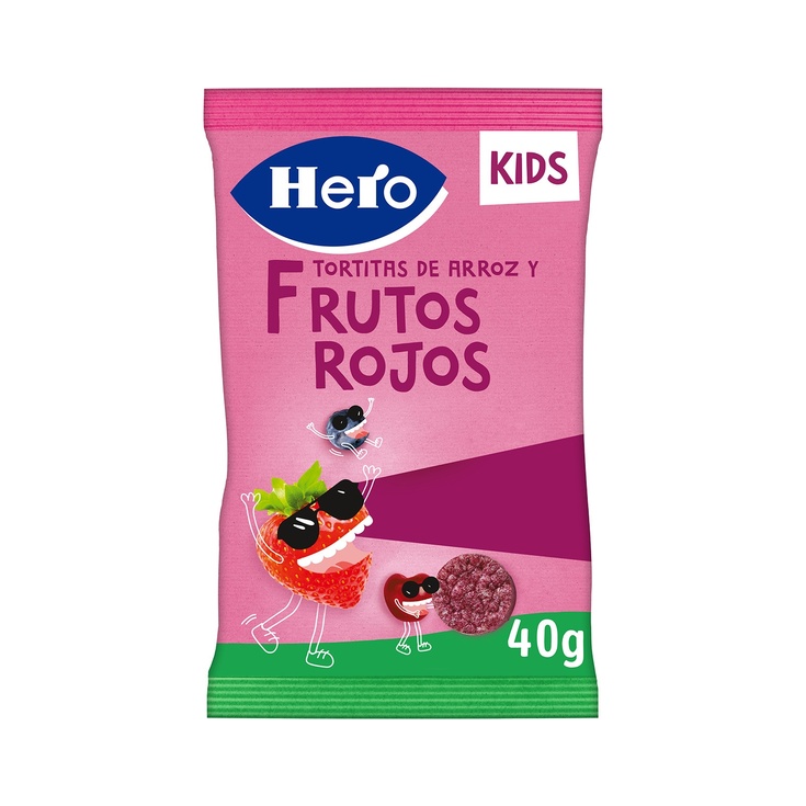 Tortitas de arroz y frutos rojos sin gluten desde 3 años bol Tortitas de arroz y frutos rojos sin gluten desde 3 años bol