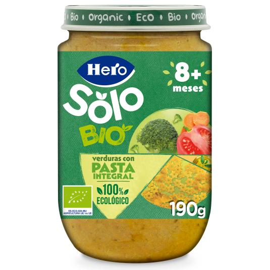 Tarrito pasta integral con verduras Eco Hero - 190g