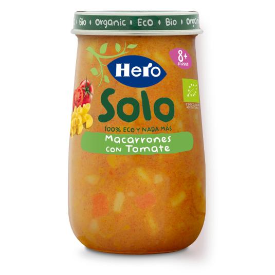 Tarrito macarrones con tomate Eco Hero - 190g