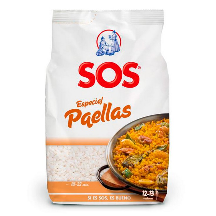 Arroz especial paellas - Sos - 1kg Arroz especial paellas - Sos - 1kg