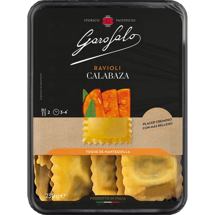 Ravioli relleno de calabaza asada -230g
