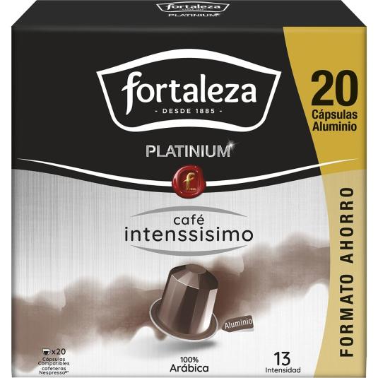 Café cápsulas intenssisimo platinum - Fortaleza - 20 uds