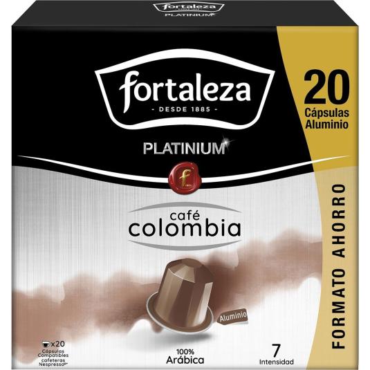 Café cápsulas Colombia platinum - Fortaleza - 20 uds