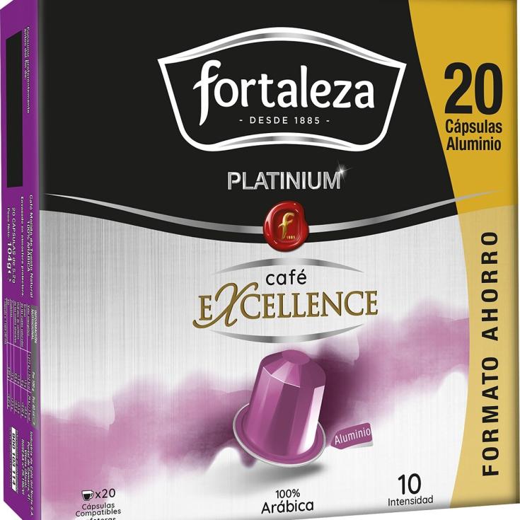 Café cápsulas excellence platinum - Fortaleza - 20 uds