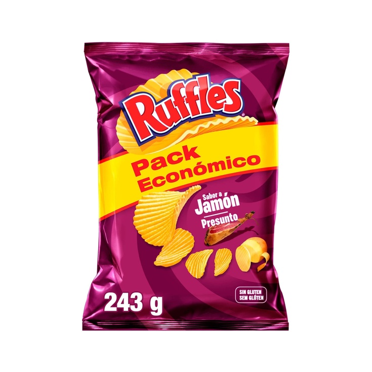 Patatas sabor jamón - 243g