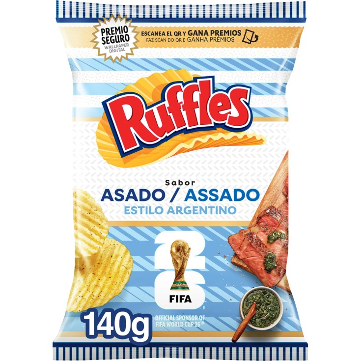 Patatas onduladas sabor asado Argentino -140g