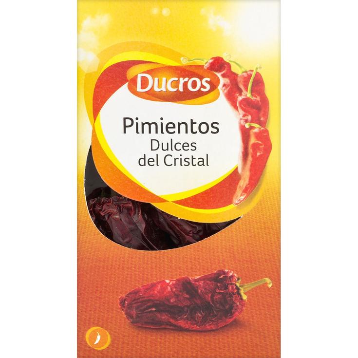 Pimientos dulces del cristal en envase de 50 g