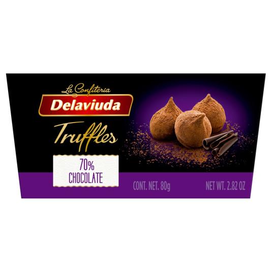 Trufas cacao 70% Delaviuda - 80g