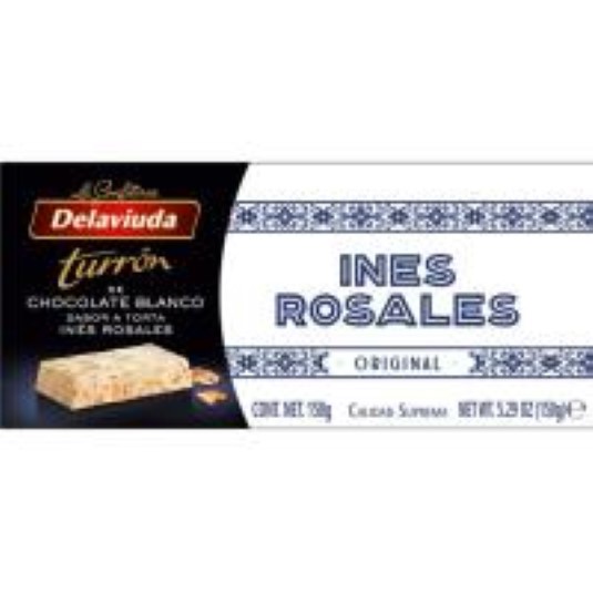 Turrón de chocolate blanco Inés Rosales - 150g