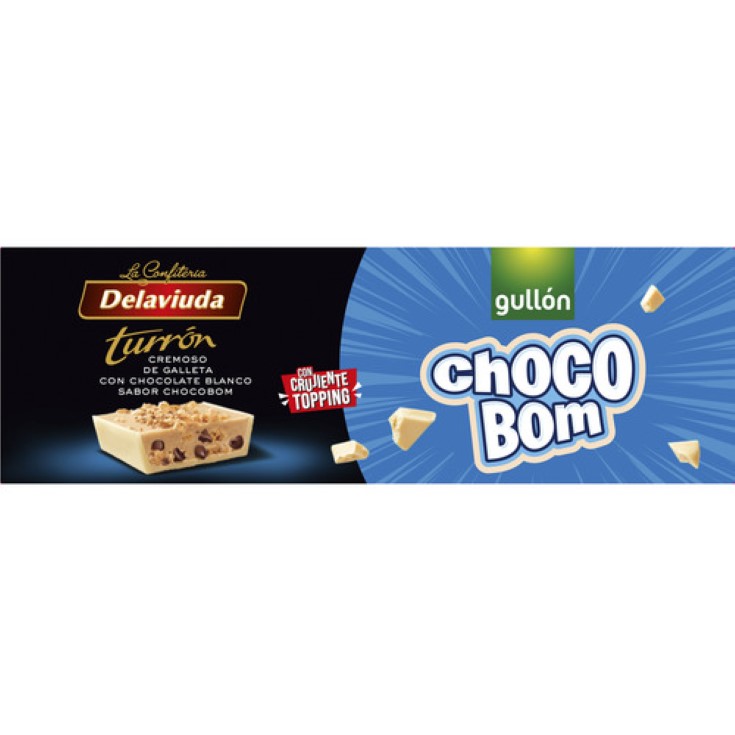 Turrón praliné chocolate blanco Chocobom - 150g