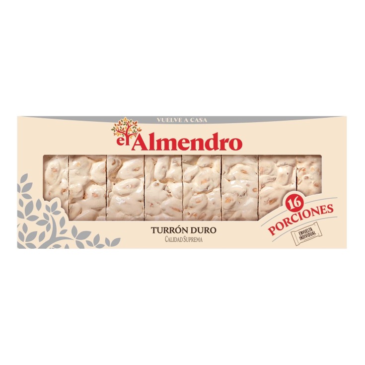 Porciones turrón duro El Almendro - 400g