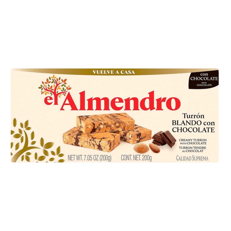 Turrón blando con chocolate El Almendro - 200g